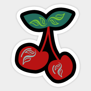 Cherry Design Sticker
